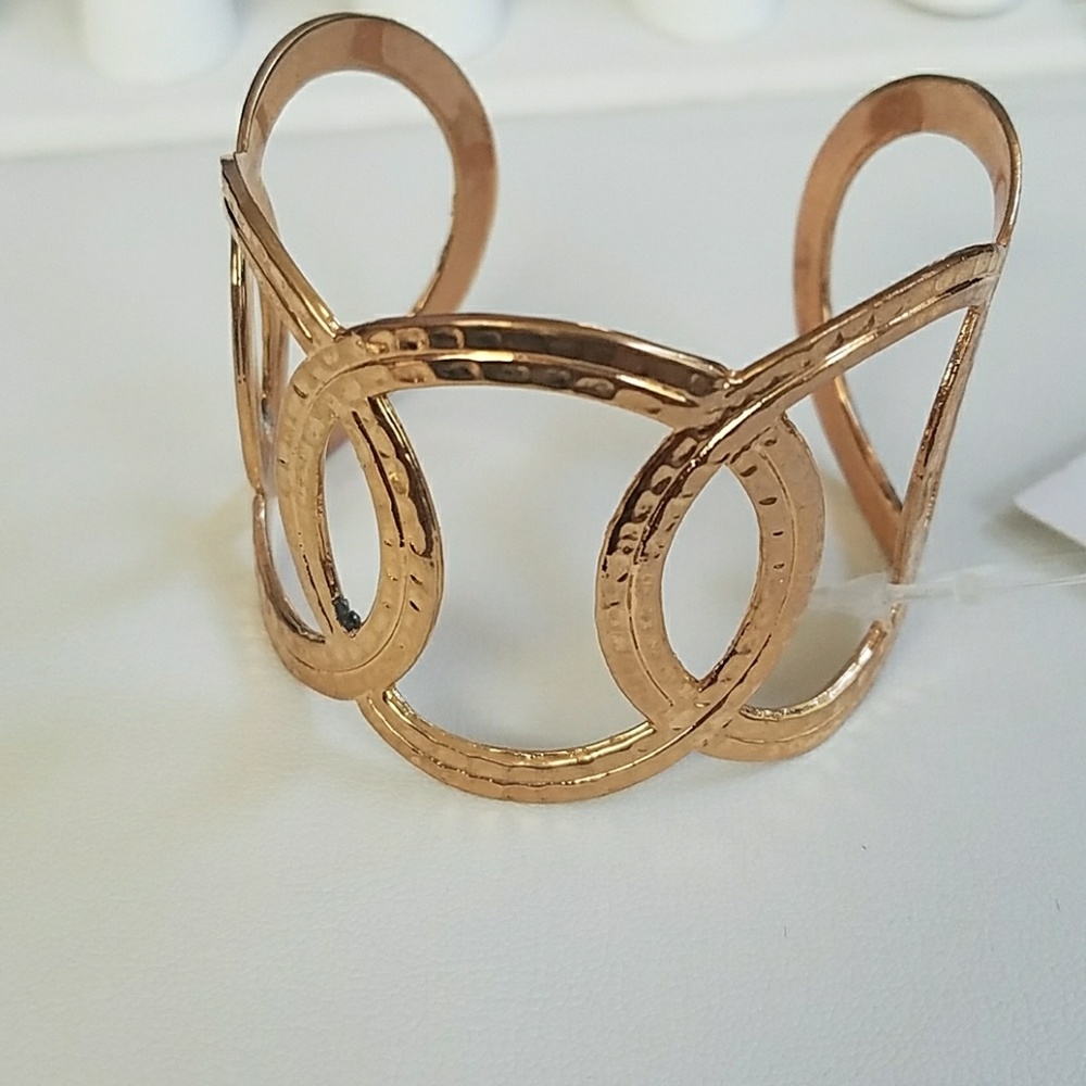 Unique Rose Gold Plated Cuff